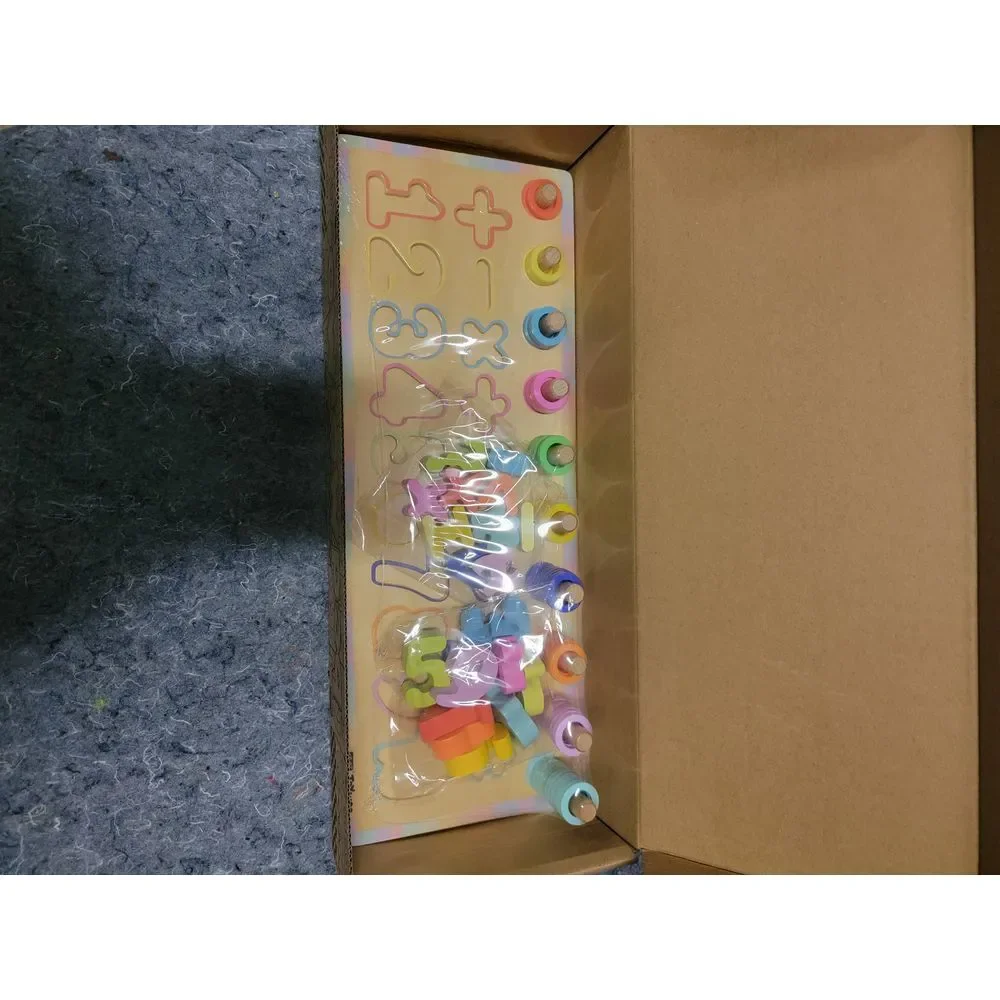 Wooden Number‎ Puzzle for Toddler Activities, Montessori Toys for Toddlers